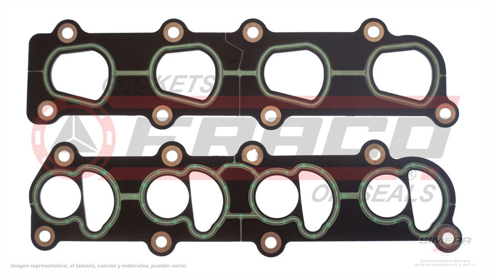 MIX-2640054 - EMPAQUE MULTIPLE DE ADMISION PARA FORD ESCORT L4 2.0 L SOHC 8 V. 122 CID 1997-2002
