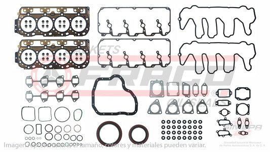 FSX-3082242 - JUEGO DE EMPAQUES PARA CHEVROLET EXPRESS 2500 V8 6.6 L. DIESEL 32 V. OHV TURBO DIESEL 2011-2016