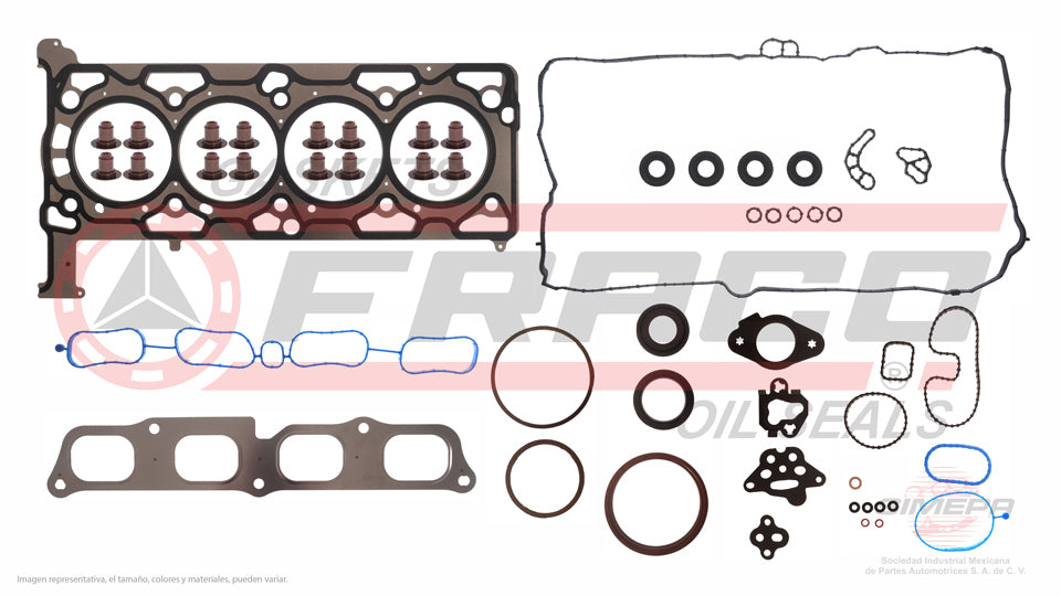 FSX-3040121 - JUEGO DE EMPAQUES PARA CHEVROLET IMPALA L4 2.5 L 16 V. DOHC LKW 2014-2015