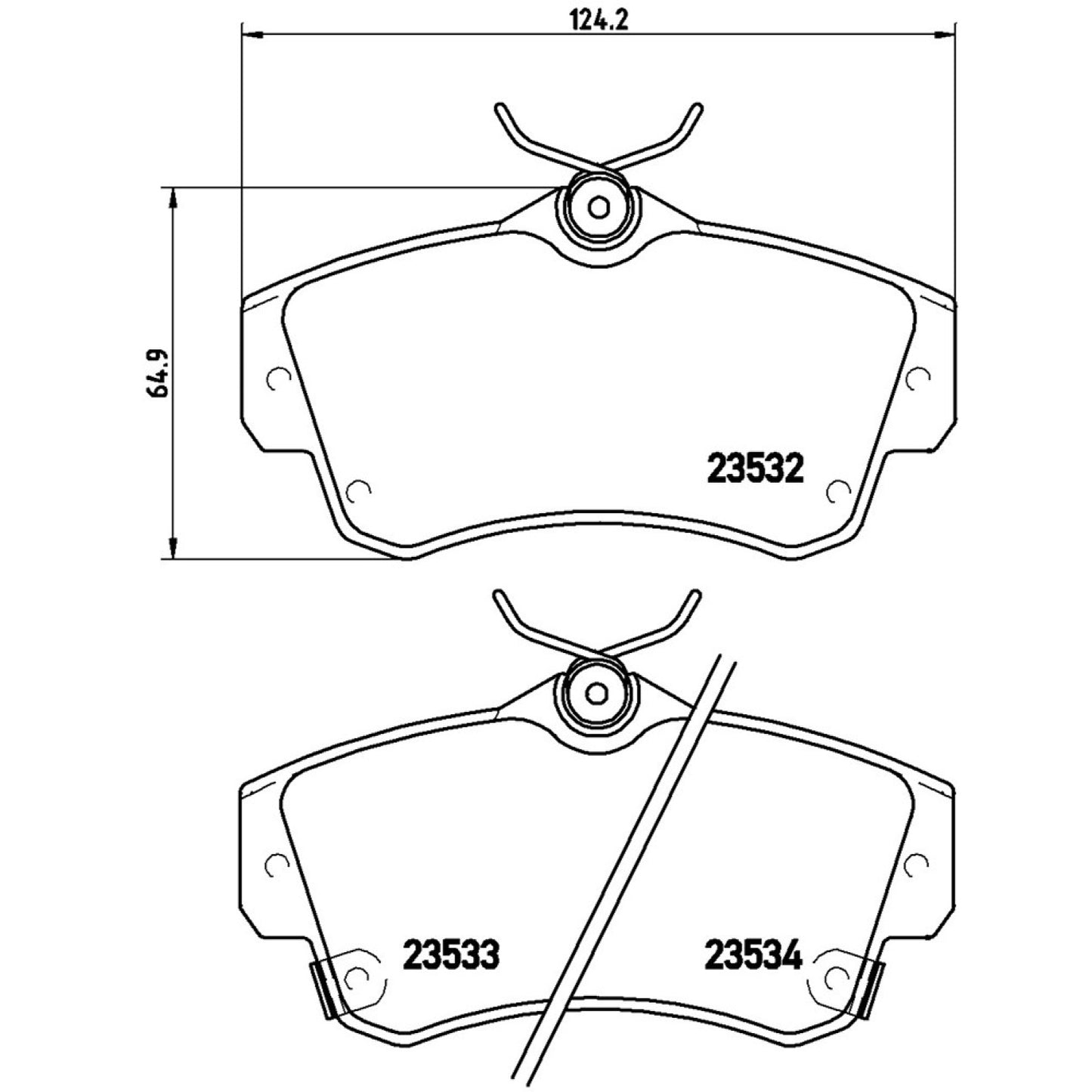 BRE-P11012 - BALATAS DELANTERAS PARA CHRYSLER PT CRUISER BASE 2001-2008