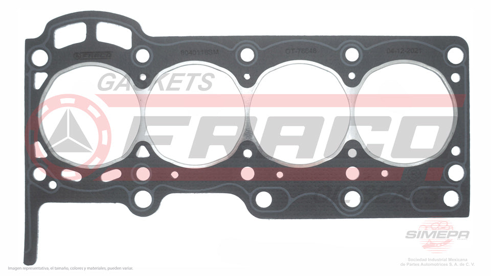 HGX-8040116-SM - EMPAQUE DE CABEZA PARA TOYOTA AVANZA L4 1.5 L 16 V. DOHC 3SZVE 2007-2017