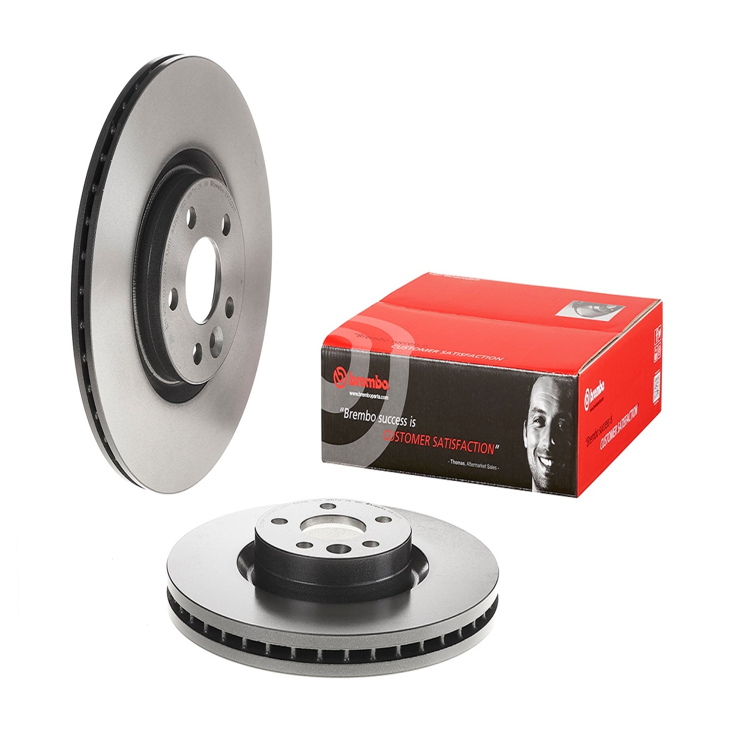 BRE-09.C522.11 - PAR DE DISCOS DE FRENO DELANTEROS PARA VOLVO XC60 3.2 2013-2015