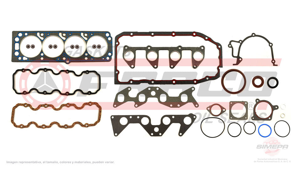 FSX-3040065 - JUEGO DE EMPAQUES PARA PONTIAC GRAND AM L4 2.0 L 8 V SOHC 1987-1989