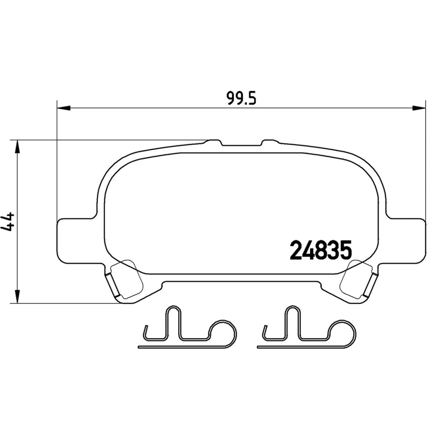 BRE-P83110 - BALATAS TRASERAS PARA TOYOTA AVALON LIMITED 2006-2007