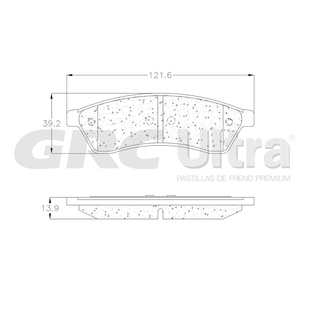 GCD1030 - BALATAS CERAMICAS TRASERAS PARA CHEVROLET EPICA 2004-2009
