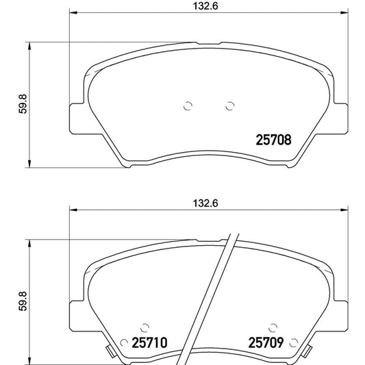BRE-P30073 - BALATAS DELANTERAS PARA HYUNDAI ELANTRA GL 2015-2016