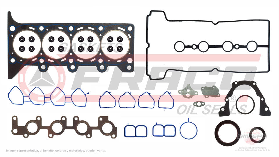 FSX-8940010SB - JUEGO DE EMPAQUES PARA CHEVROLET SPARK L4 1.2 L 16 V. DOHC BD12D1 LMU 2010-2013