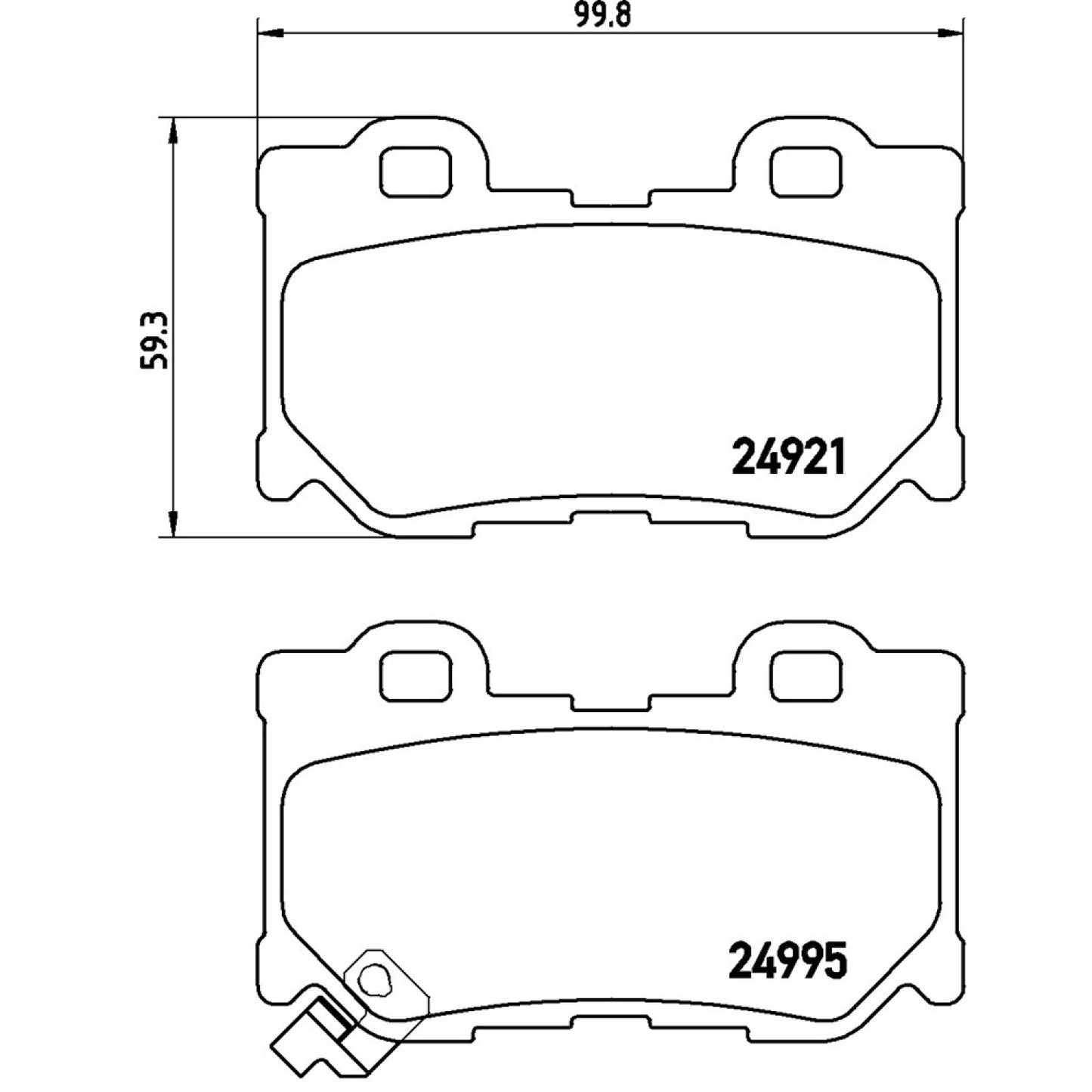 BRE-P56095 - BALATAS TRASERAS PARA NISSAN 370Z NISMO 2018-2019