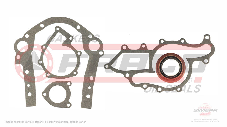 TCX-2662054 - EMPAQUE DE TAPA DE DISTRIBUCION PARA FORD AEROSTAR V6 3.0 L VULCAN 12 V. OHV 1986-1997