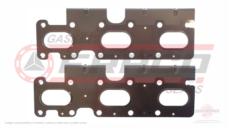 MEX-2662066 - EMPAQUE MULTIPLE DE ESCAPE PARA FORD EDGE V6 3.5 L DOHC 24 V. DOHC 2007-2010