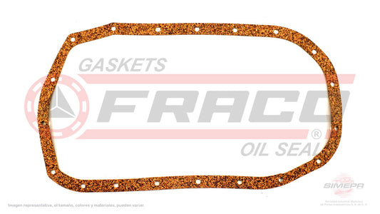 OSX-5540310 - EMPAQUE DE CARTER PARA DODGE H-100 L4 2.4 L SOHC 8 V. SOHC 4G64 2003-2005