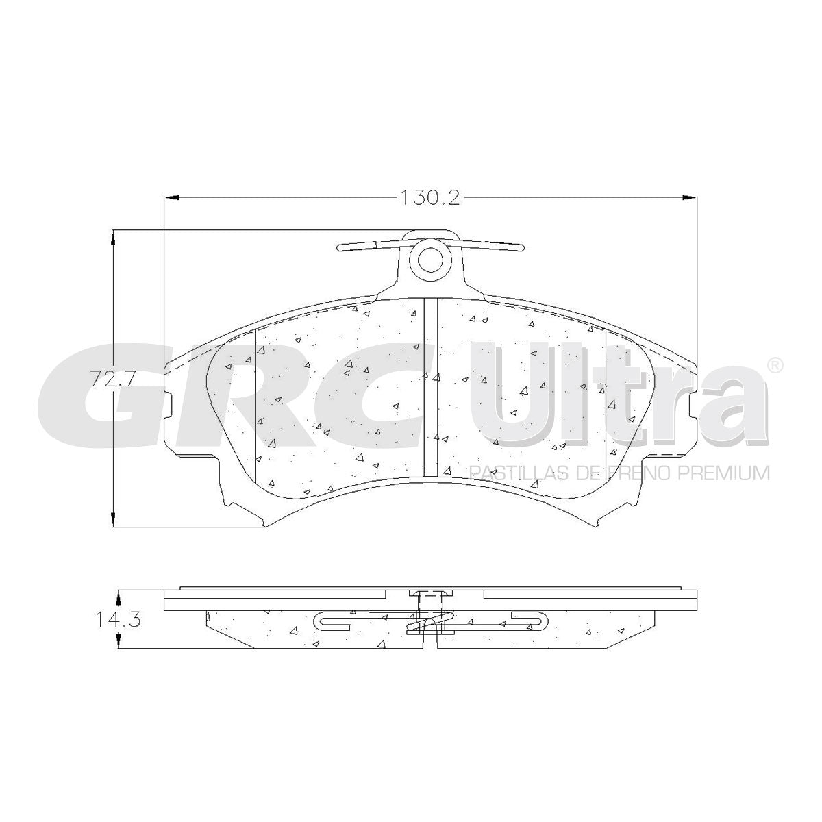 GMD1494 - BALATAS SEMIMETALICAS DELANTERAS PARA BAIC D20 2017-2020