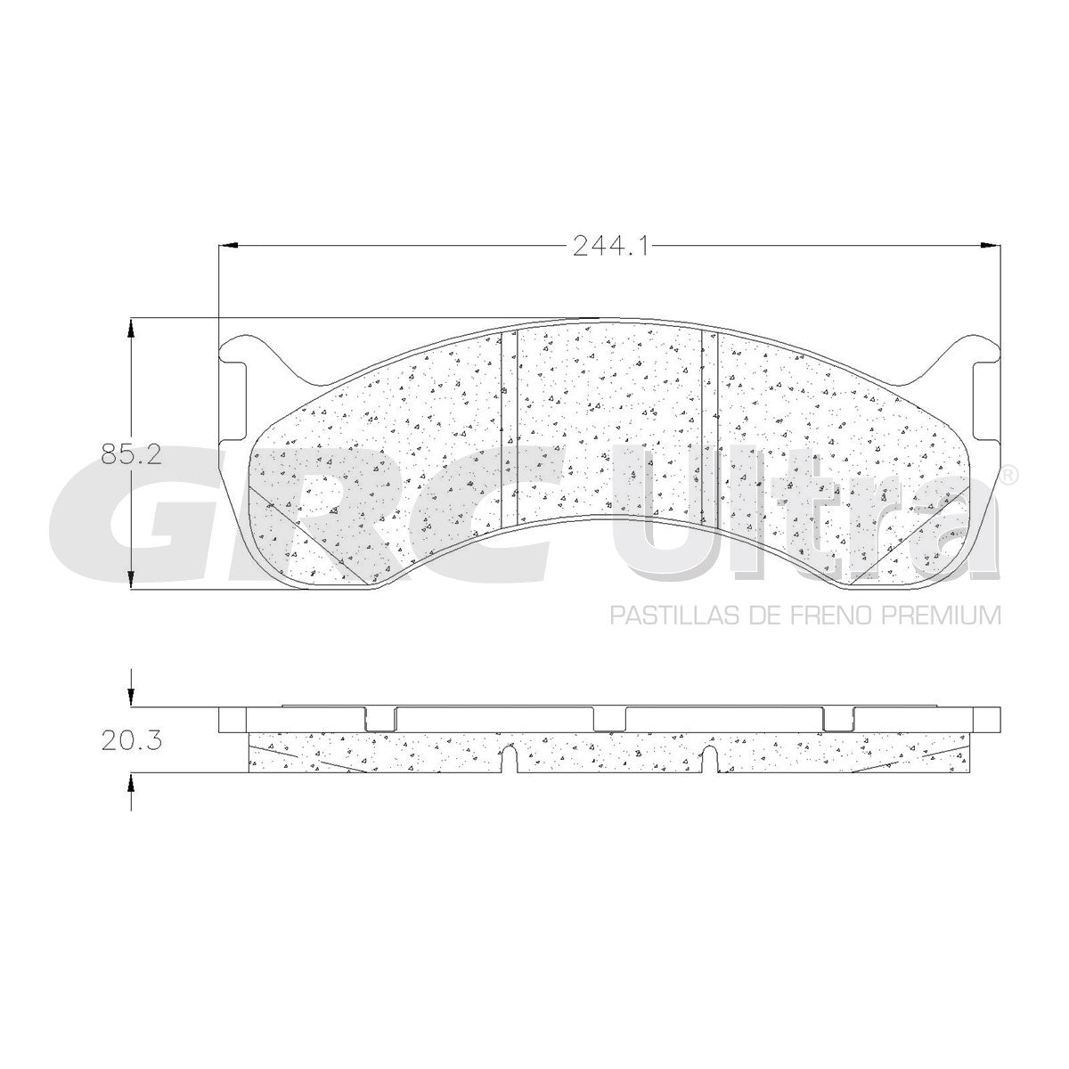 GMD786 - BALATAS SEMIMETALICAS DELANTERAS PARA BLUE BIRD ALL AMERICAN RE 1999-2007
