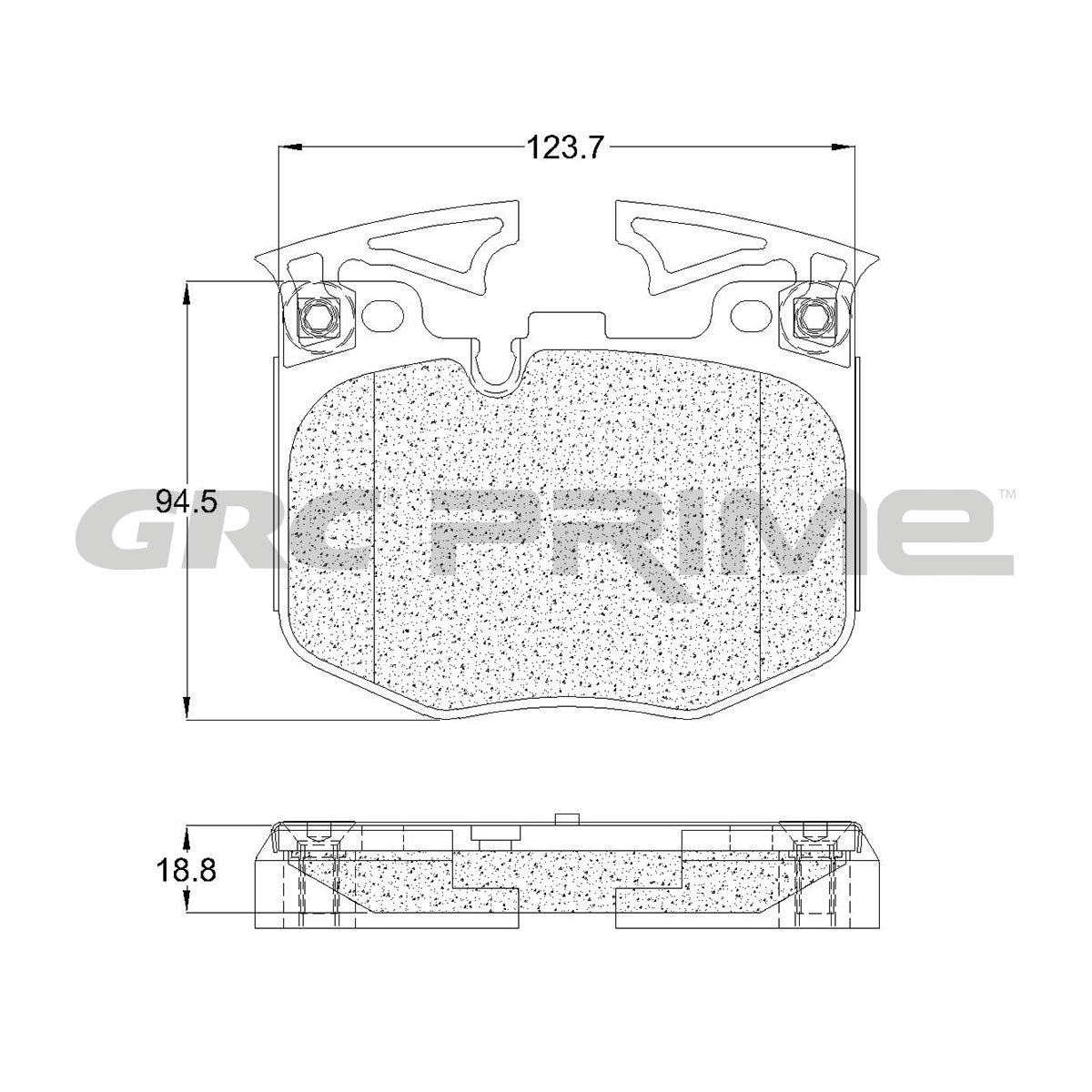 GPRD1867 - BALATAS SEMIMETALICAS DELANTERAS PARA BMW 230I 2022-2022