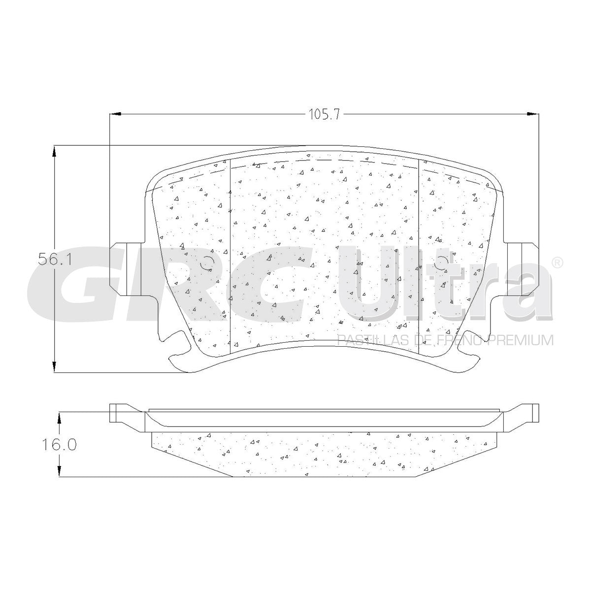 GCD1108 - BALATAS CERAMICAS TRASERAS PARA AUDI A3 2.0L 2008-2009