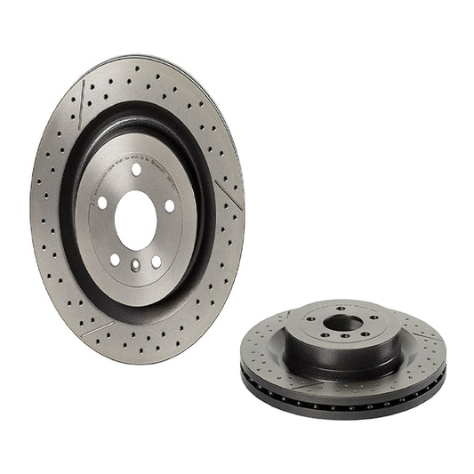 BRE-09.B710.11 - PAR DE DISCOS DE FRENO TRASEROS PARA MERCEDES-BENZ GLE43 AMG BASE 2018-2018