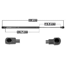 MANJ-50951 - AMORTIGUADOR VIDRIO TRASERO PARA JEEP GRAND CHEROKEE 2011-2013 DERECHA/IZQUIERDA TRASERO