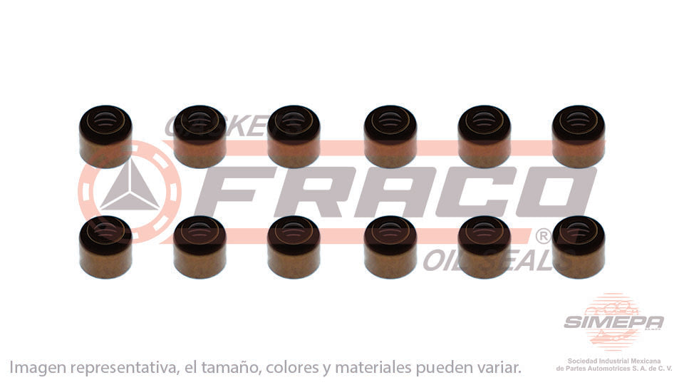 SS-6103-V-12 - SELLOS DE VALVULA POR JUEGOS PARA FORD MUSTANG V6 3.8 L 12 V. OHV 1994-1995