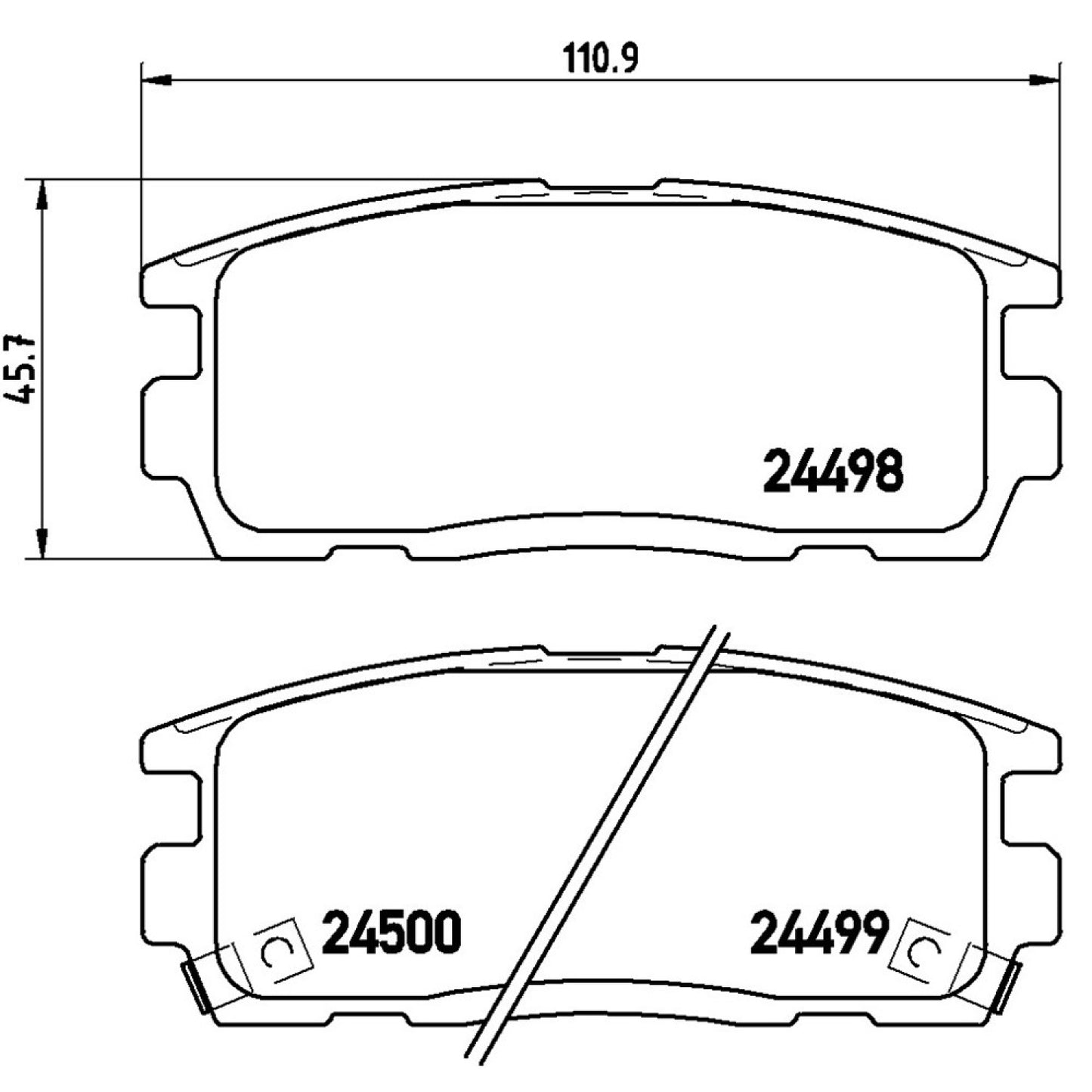 BRE-P10004 - BALATAS TRASERAS PARA CHEVROLET CAPTIVA SPORT BASE 2008-2009