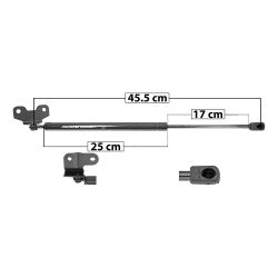 MANJ-50817 - AMORTIGUADOR COFRE PARA HONDA ACCORD 2008-2012 DERECHA/IZQUIERDA