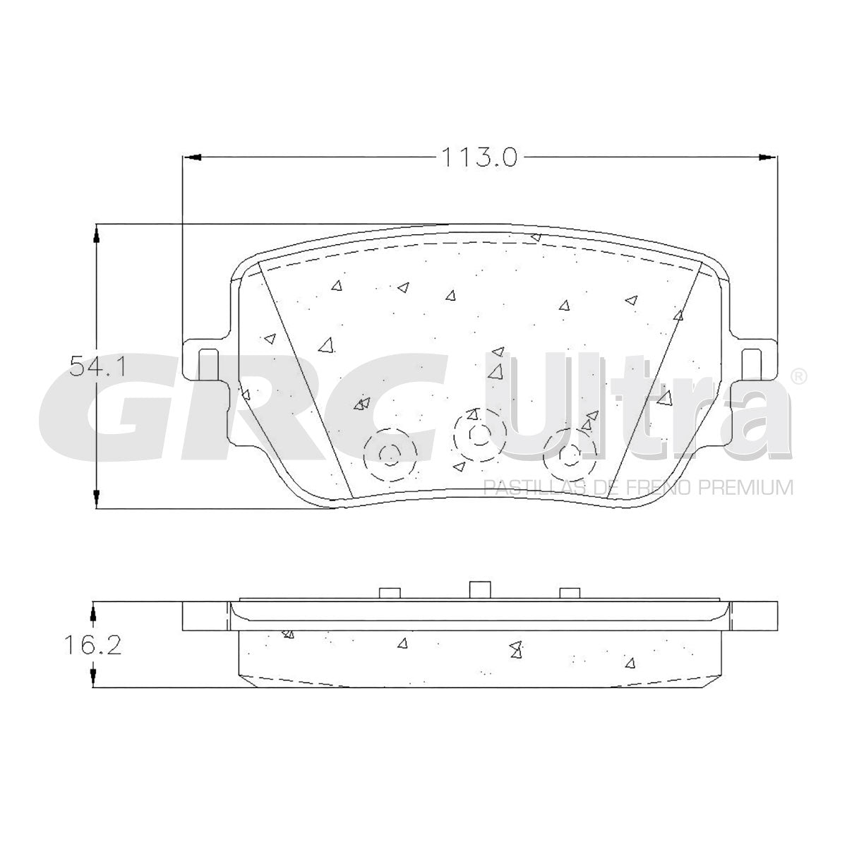 GCD2271 - BALATAS CERAMICAS TRASERAS PARA MERCEDES-BENZ A35 AMG 2020-2021
