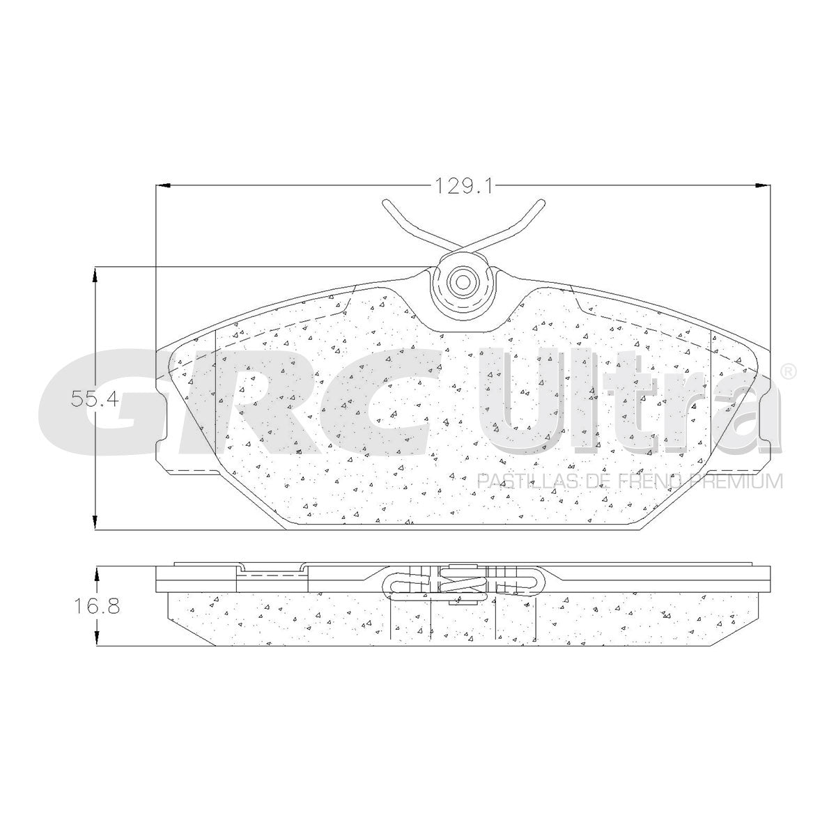 GMD1145 - BALATAS SEMIMETALICAS DELANTERAS PARA RENAULT CLIO RENAULT SPORT 2002-2003