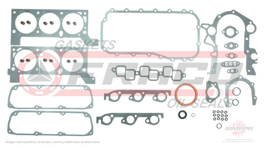 FSX-1162040 - JUEGO DE EMPAQUES PARA CHRYSLER GRAND VOYAGER V6 3.8 L 12 V. OHV 1995-2000