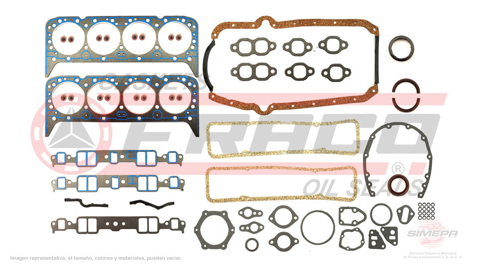 FSX-3082100 - JUEGO DE EMPAQUES PARA AVANTI II V8 5.0 L 16 V. OHV 1981-1985