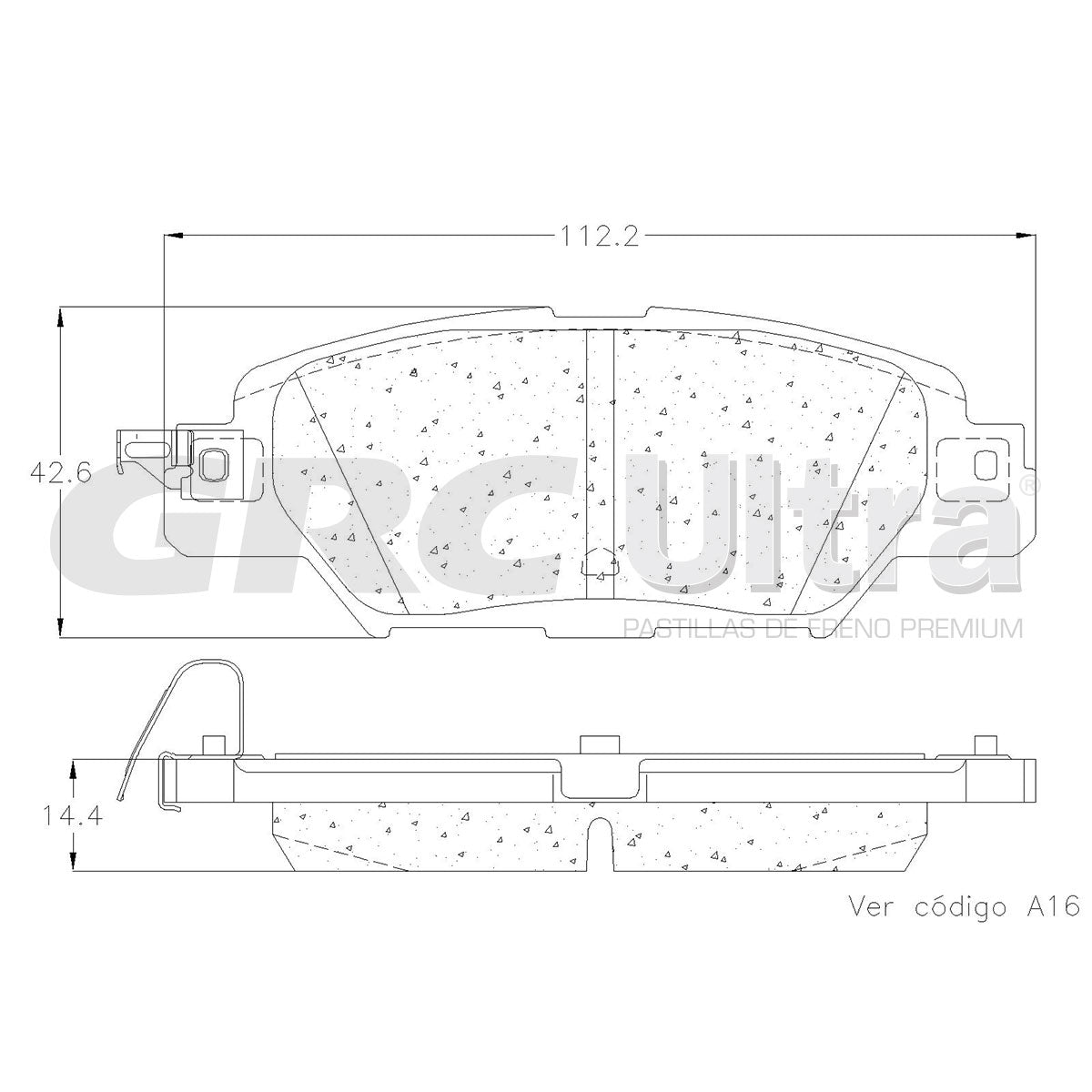 GCD1846 - BALATAS CERAMICAS TRASERAS PARA MAZDA CX-5 2020-2021