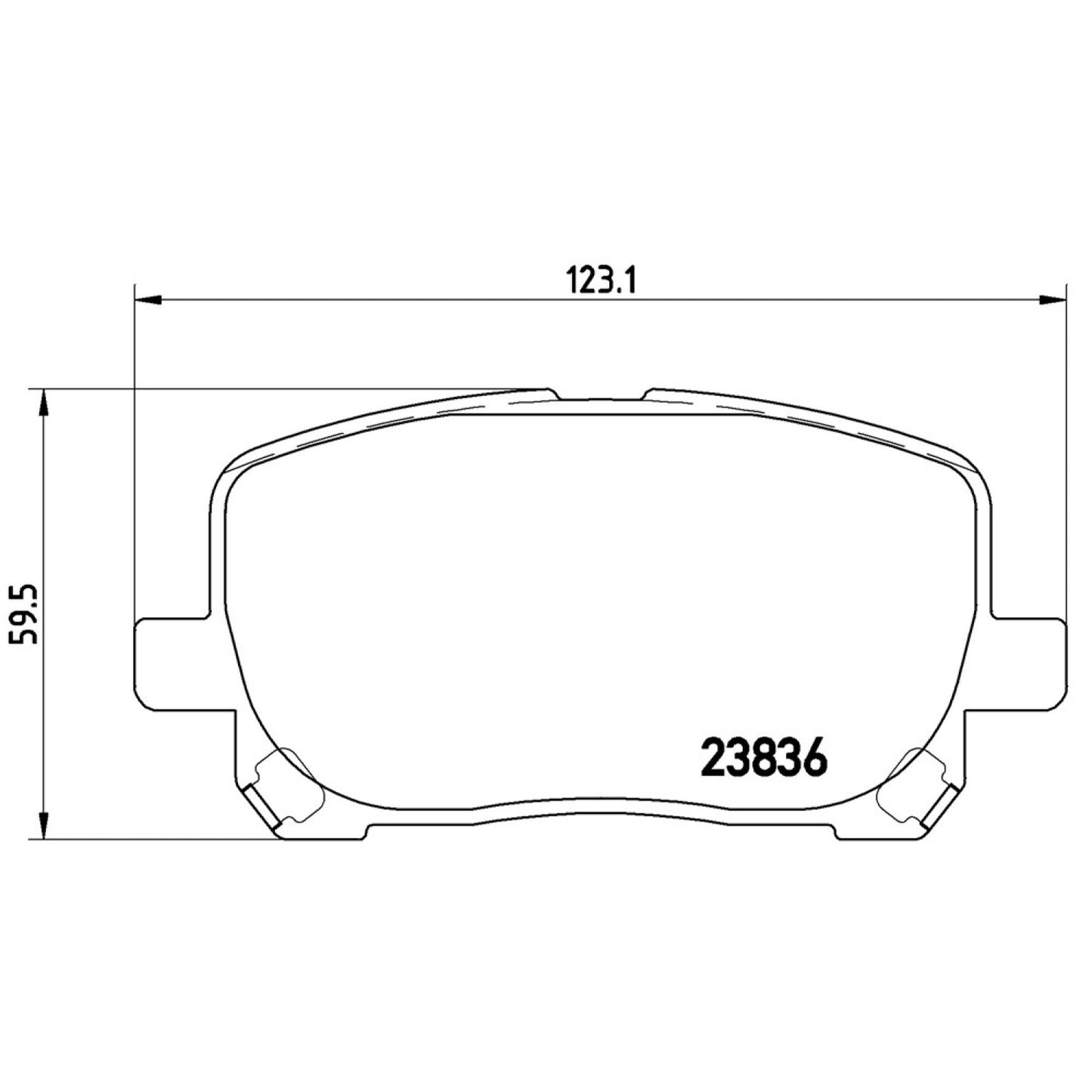 BRE-P83061 - BALATAS DELANTERAS PARA PONTIAC VIBE BASE 2007-2007