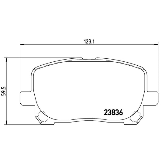 BRE-P83061 - BALATAS DELANTERAS PARA PONTIAC VIBE BASE 2007-2007