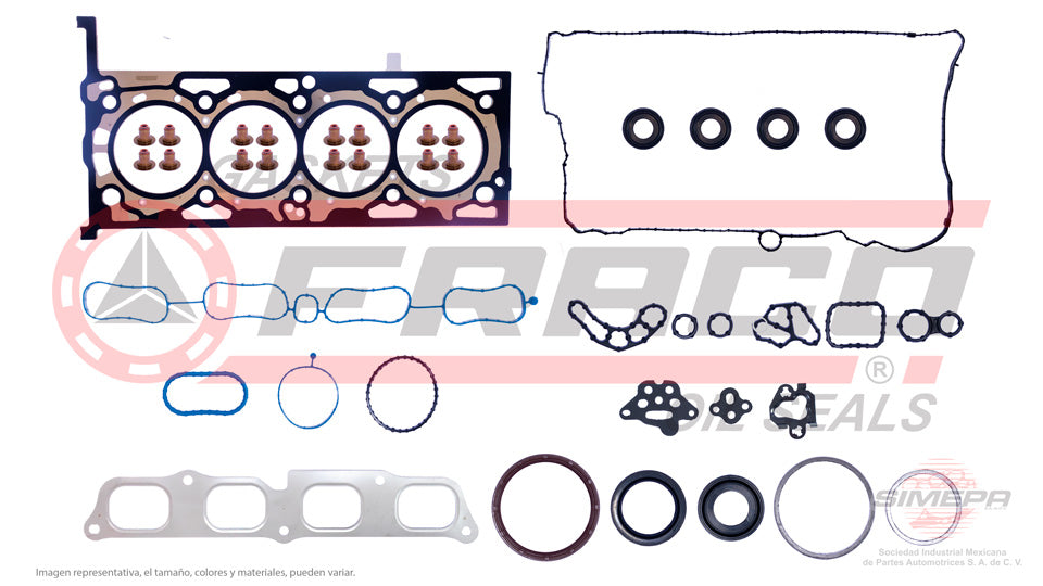FSX-3040078 - JUEGO DE EMPAQUES PARA BUICK ENVISION L4 2.0 L TURBO 16 V. DOHC LTG 2016-2019