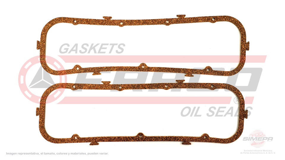 VSX-3082180 - EMPAQUE DE TAPA PUNTERIAS PARA CHEVROLET BEL AIR V8 6.5 L 16 V. OHV 1965-1969