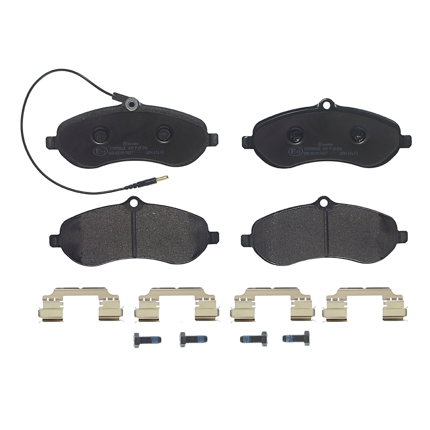 BRE-P61096 - BALATAS DELANTERAS PARA PEUGEOT EXPERT BASE 2008-2009