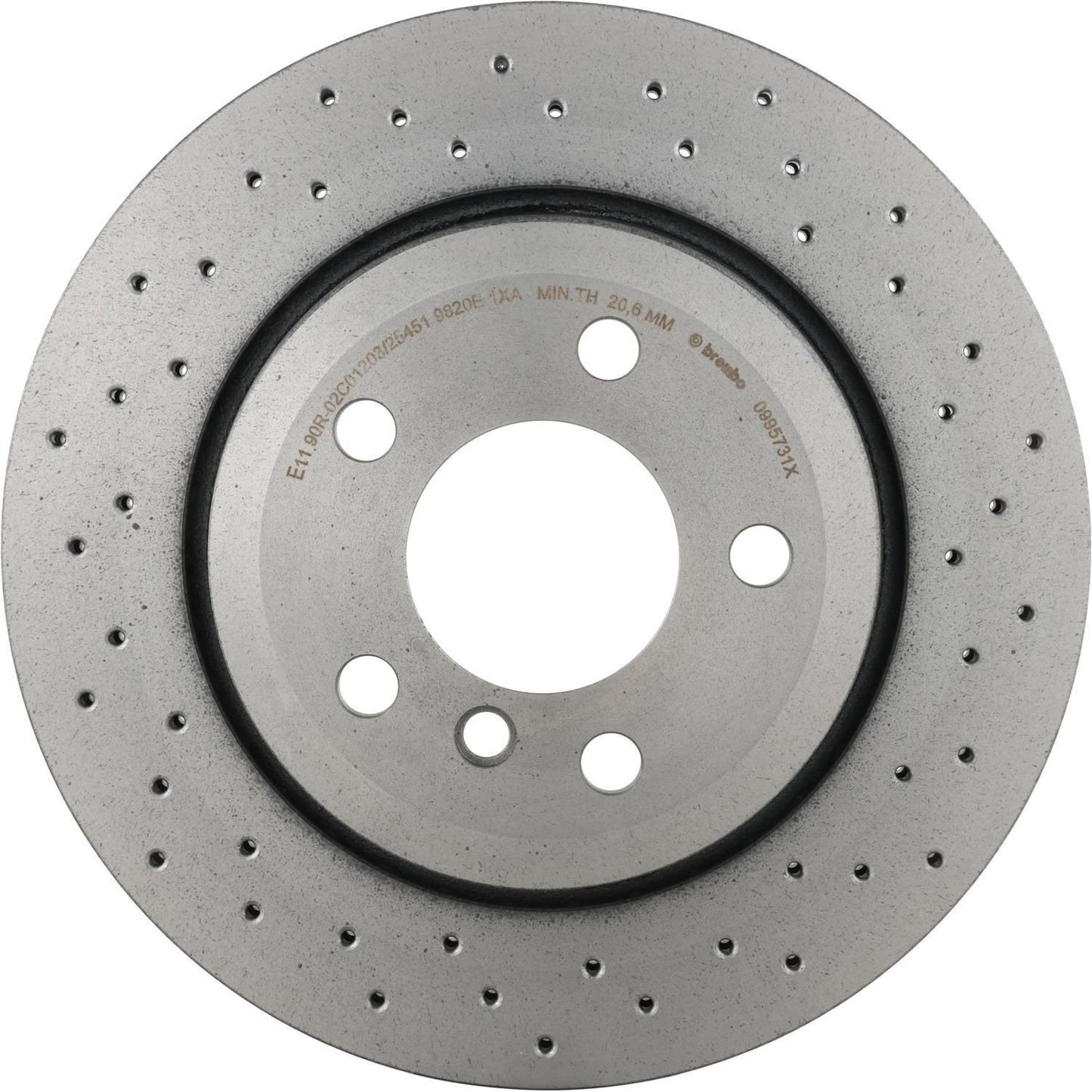 BRE-09.9573.1X - PAR DE DISCOS DE FRENO TRASEROS PARA BMW X3 2.5I 2004-2005
