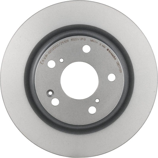 BRE-08.D713.11 - PAR DE DISCOS DE FRENO TRASEROS PARA HONDA CIVIC TYPE R 2017-2019