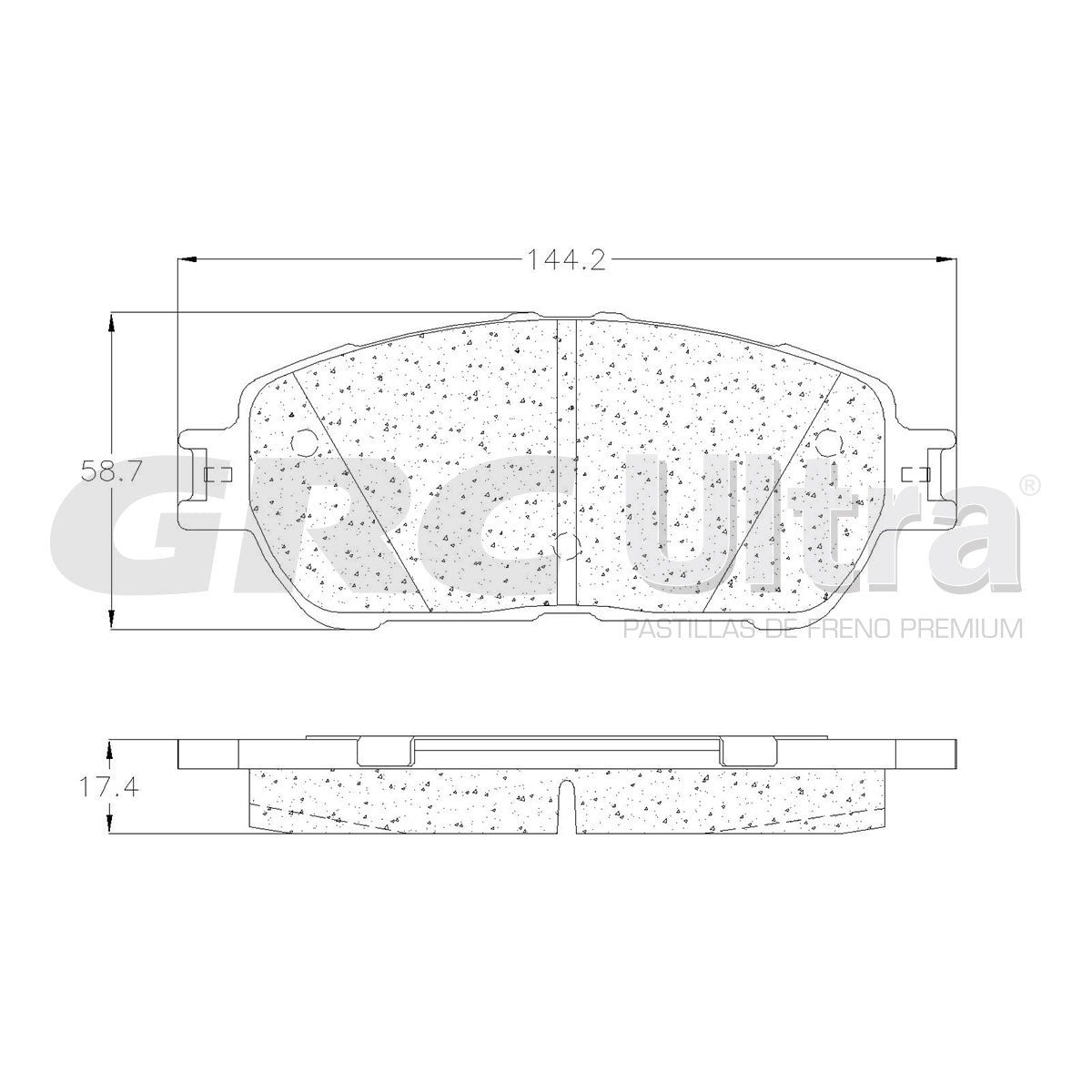 GCD906A - BALATAS CERAMICAS DELANTERAS PARA TOYOTA AVALON 2005-2007