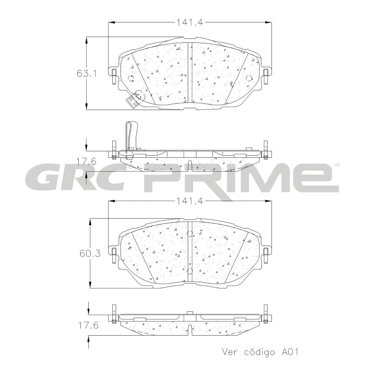 GPRD2065 - BALATAS CERAMICAS DELANTERAS PARA TOYOTA C-HR 2022-2022