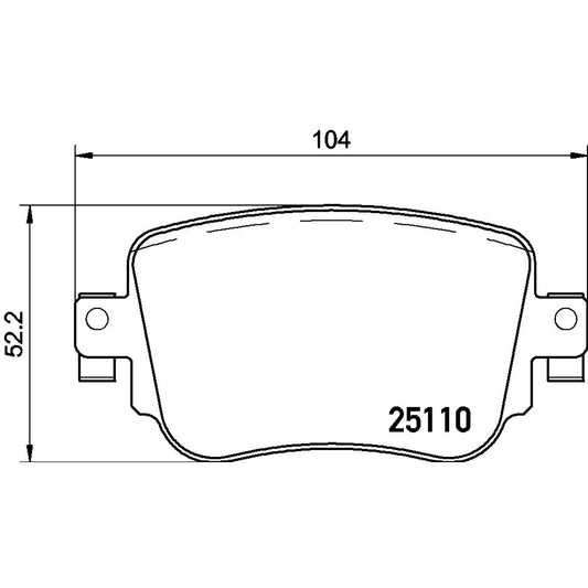 BRE-P85135 - BALATAS TRASERAS PARA AUDI A1 ACTIVE 2016-2016