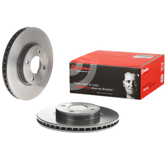 BRE-09.C543.10 - PAR DE DISCOS DE FRENO DELANTEROS PARA NISSAN MARCH ACTIVE 2014-2018