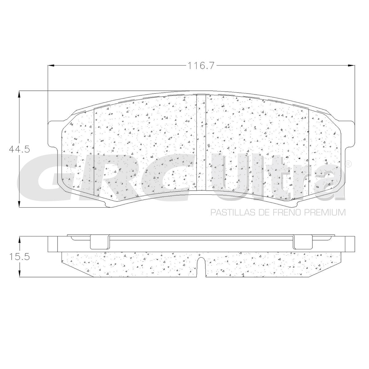 GMD606 - BALATAS SEMIMETALICAS TRASERAS PARA LEXUS GX460 2010-2023