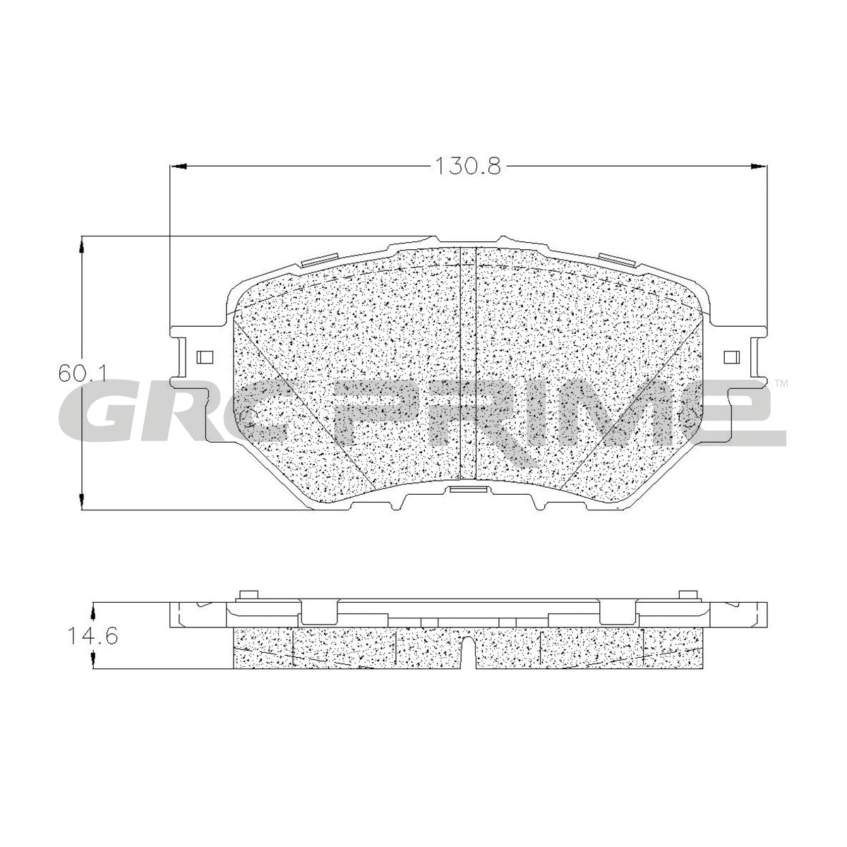 GPRD1759 - BALATAS CERAMICAS DELANTERAS PARA MAZDA 3 2014-2018