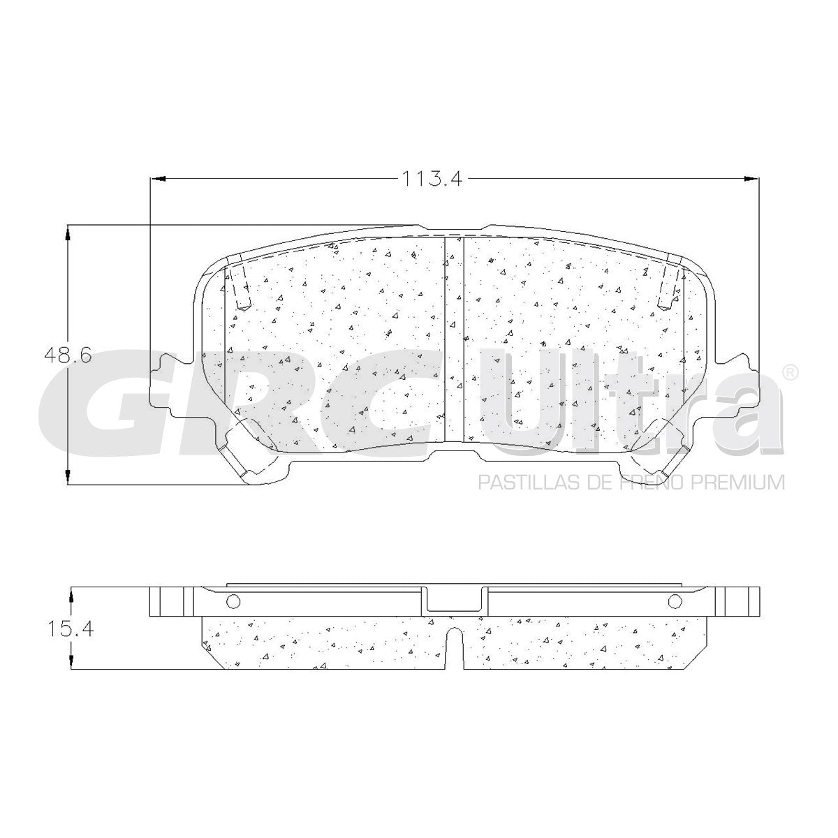 GCD1724 - BALATAS CERAMICAS TRASERAS PARA ACURA MDX 2014-2016