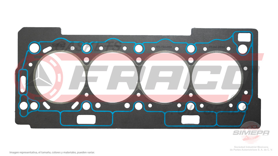 HGX-6240070-NR - EMPAQUE DE CABEZA PARA PEUGEOT 206 L4 1.6 L 16 V. DOHC TU5JP4 2001-2008