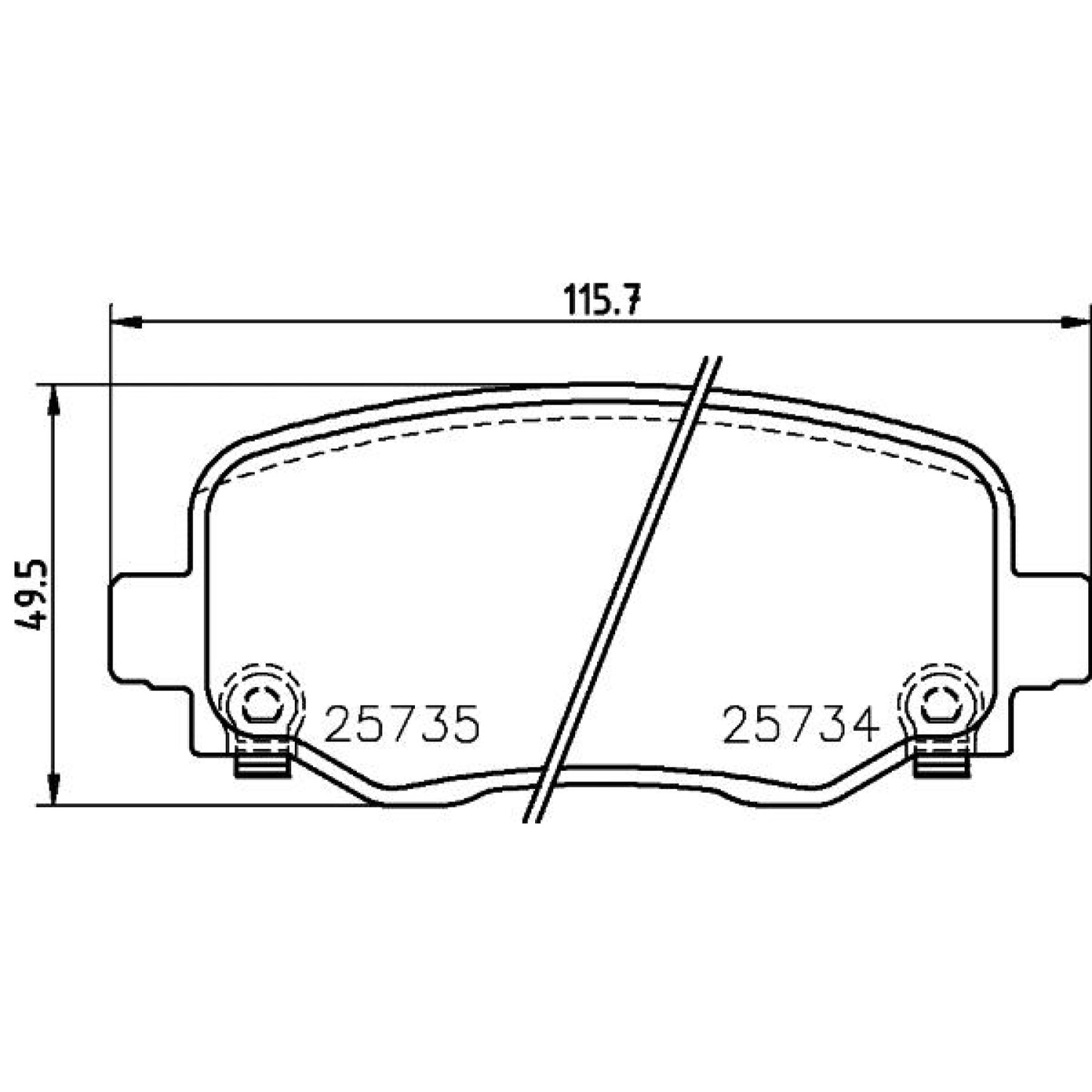 BRE-P37020 - BALATAS TRASERAS PARA CHRYSLER 200 C 2015-2016