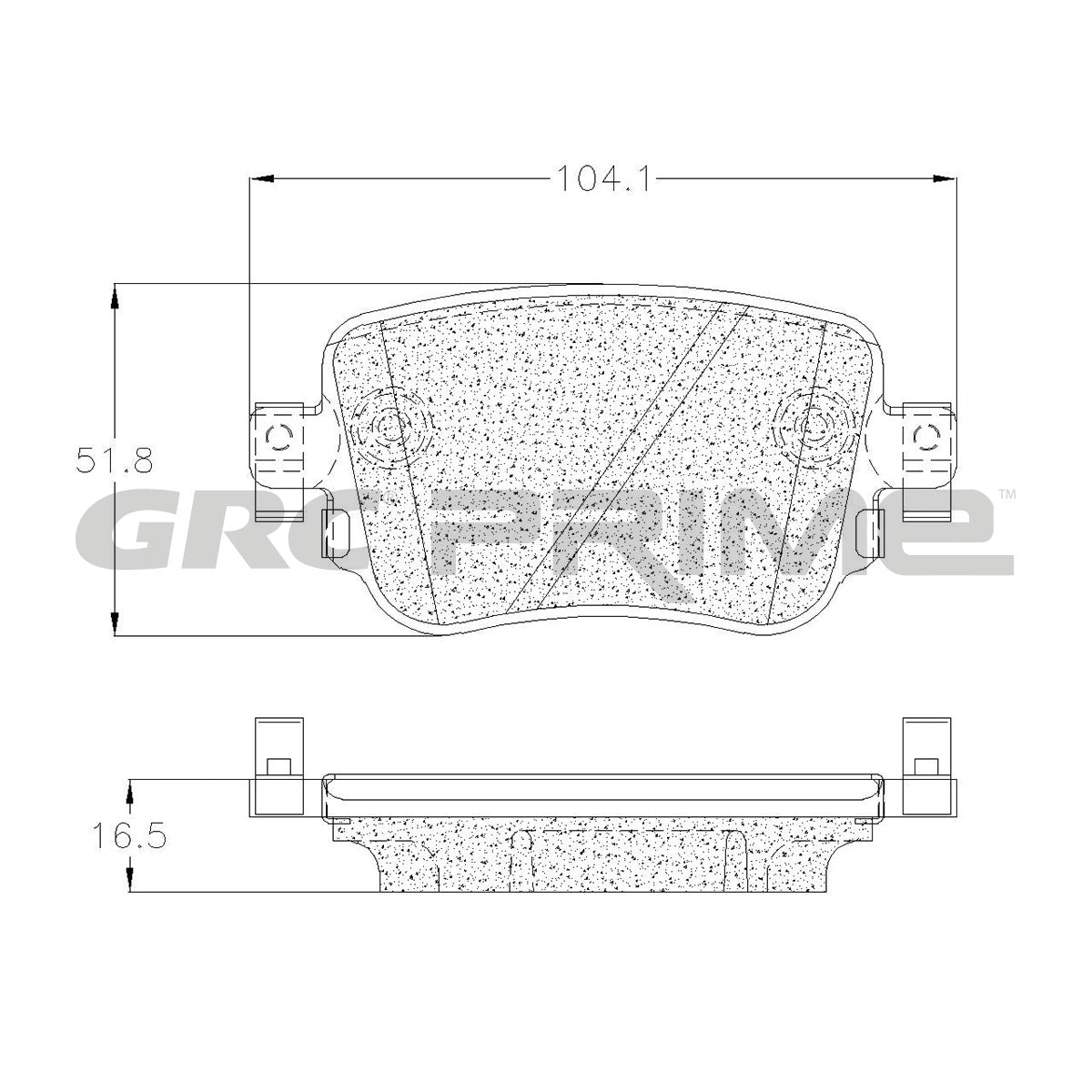 GPRD1779 - BALATAS CERAMICAS TRASERAS PARA AUDI A1 2020-2020