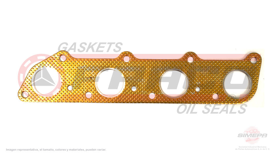 MEX-5540340 - EMPAQUE MULTIPLE DE ESCAPE PARA CHRYSLER CONQUEST L4 2.6 L 8 V. SOHC 4G54 G54B 1987-1989