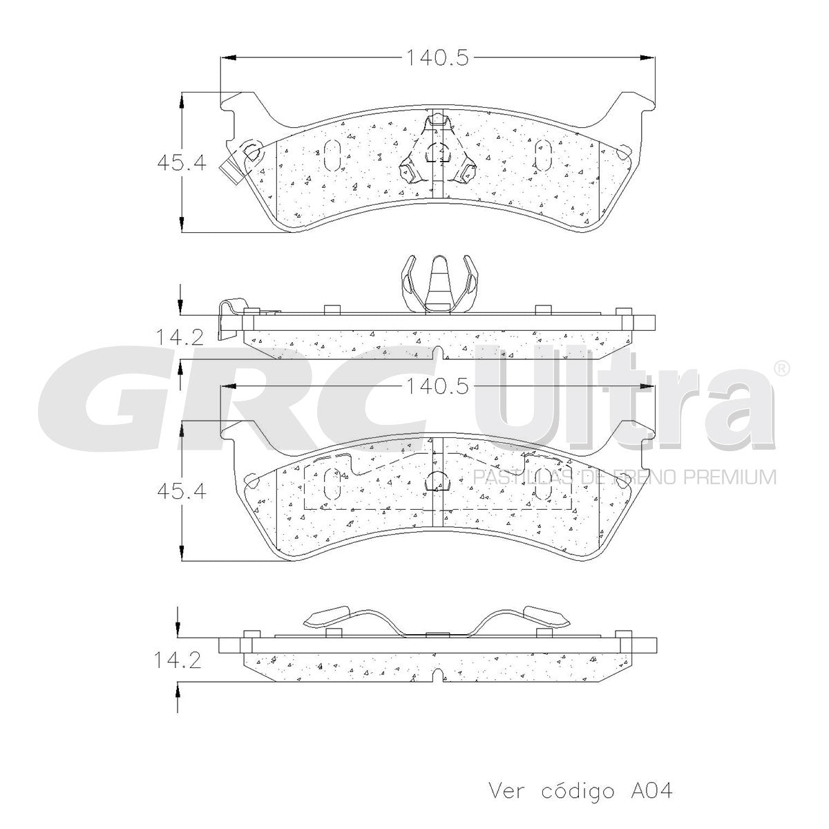 GMD667A - BALATAS SEMIMETALICAS TRASERAS PARA FORD EXPLORER SPORT TRAC 2004-2004