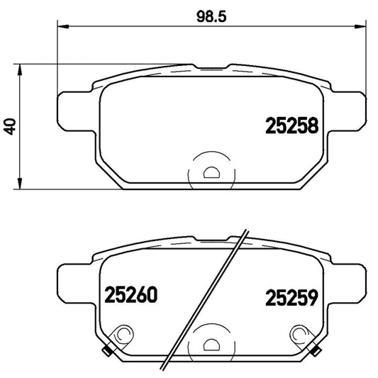 BRE-P79029 - BALATAS TRASERAS PARA SUZUKI BALENO GLX 2021-2022