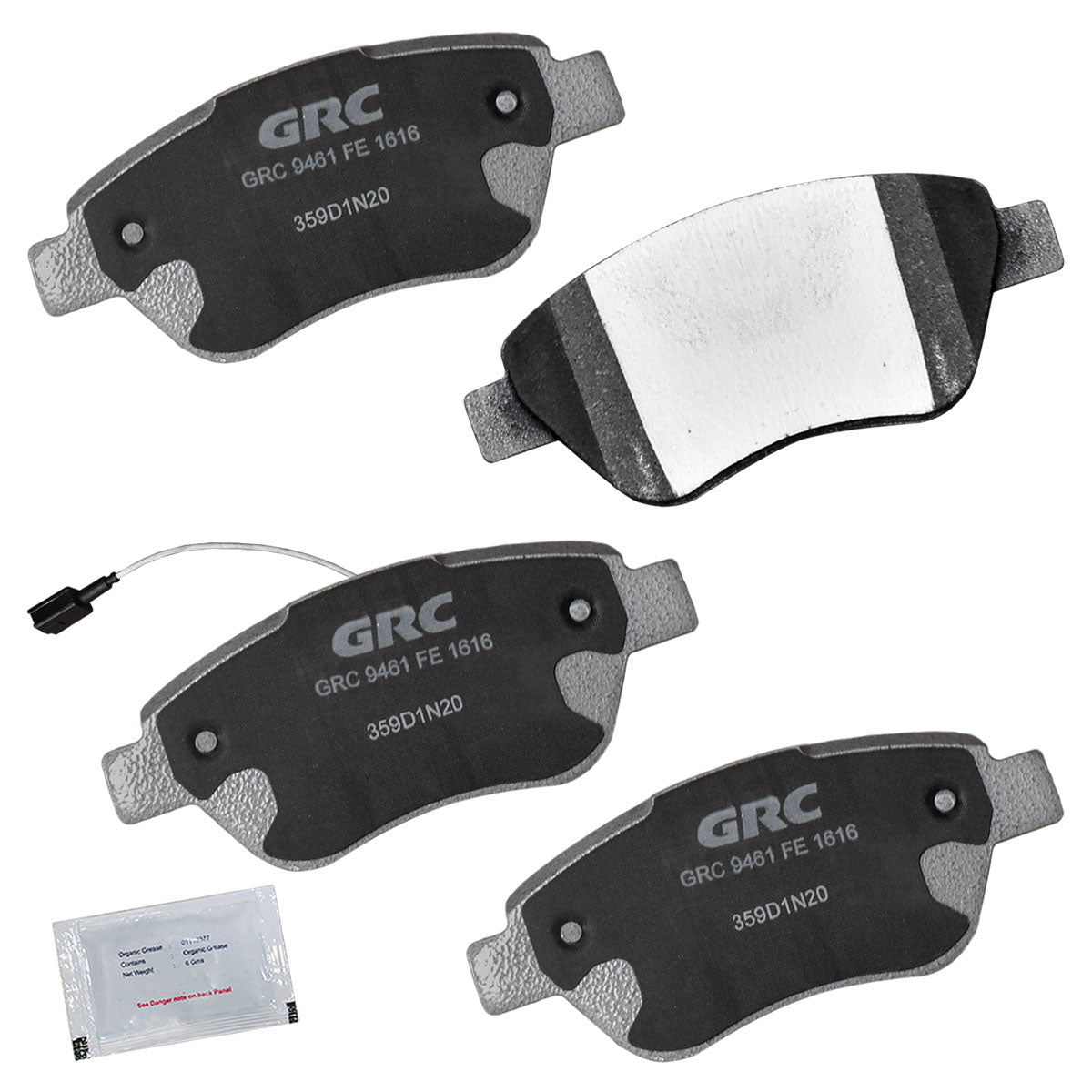 GPRD1616 - BALATAS SEMIMETALICAS DELANTERAS PARA FIAT 500 2009-2011